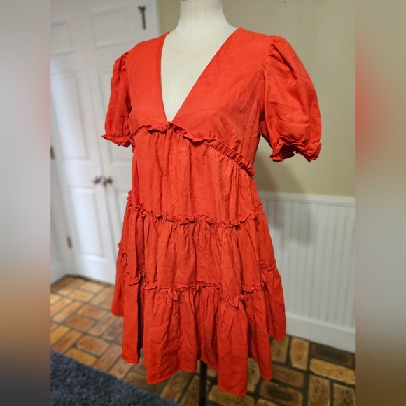 Item Ditto Orange Dress Large - Picture 2 of 6